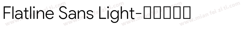 Flatline Sans Light字体转换